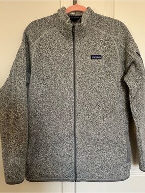 Patagonia Gray Full-Zip Fleece better sweater jacket